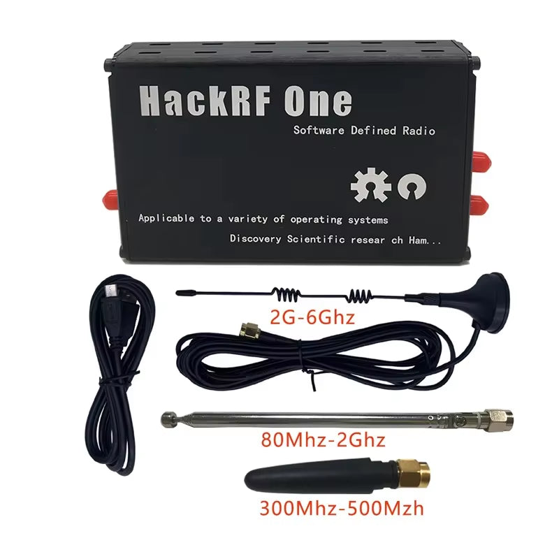 1Mhz-6Ghz HackRF One Radio Platform with Aluminum Alloy Housing Kit, Repeaters Open-Source Software Radio Platform