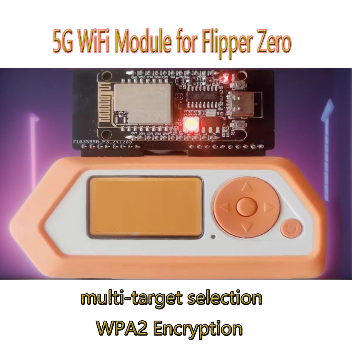 5G Wifi Iot Modular Development Board For Flipper Zero, Supports WPA2 Encryption Protocol