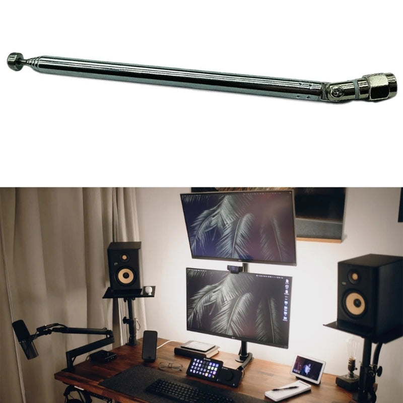 SMA Male Connector Telescopic Antenna Radio Replacement Antenna for HackRF Stereo Universal Antenna JIAN
